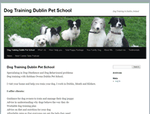 Tablet Screenshot of dublinpetschool.com